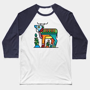 Colorful bull on the farm Baseball T-Shirt